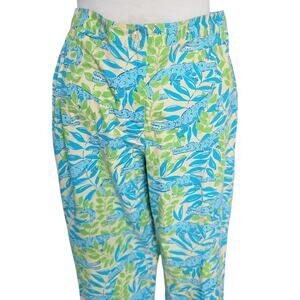 Lilly Pulitzer Alligator Mimosa Everglades Capri Pants S6 Dopamine Grannycore